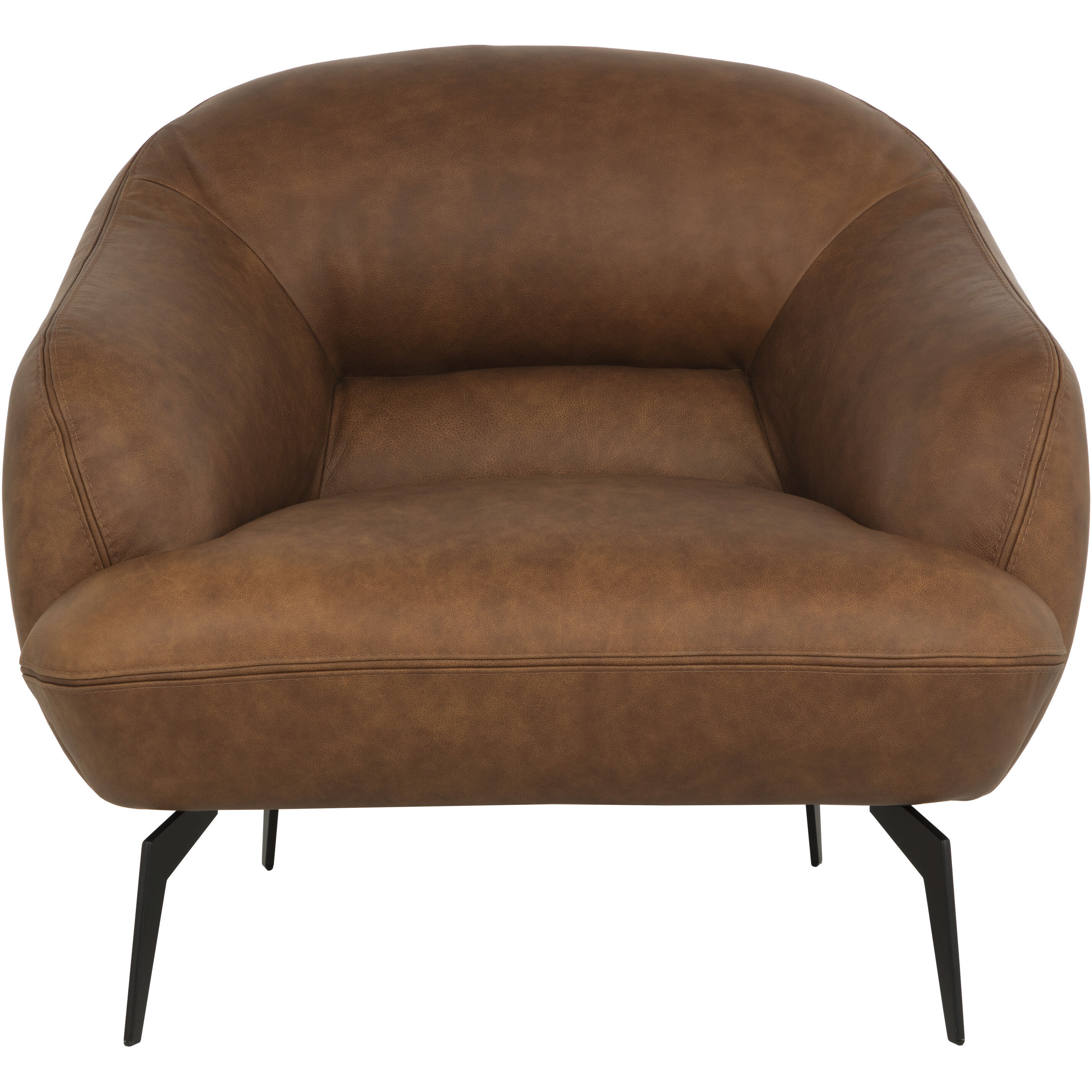Armani Cognac Leather Armchair